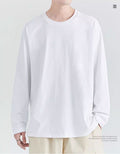 Men's Classic White Long Sleeve Sweatshirt