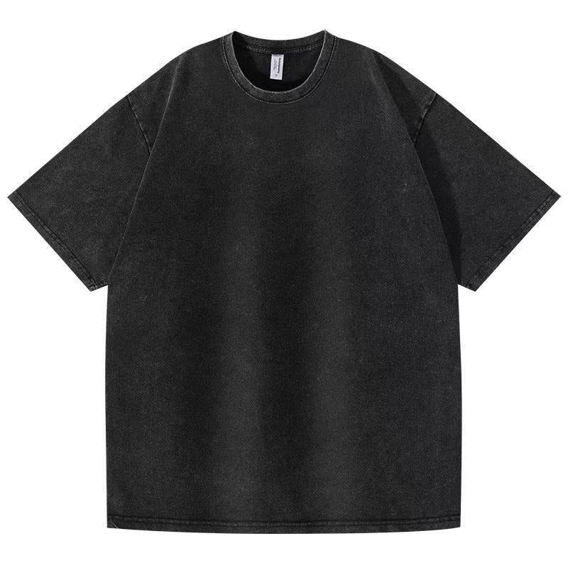 Men's Washed Black Heavyweight Oversized T-Shirt