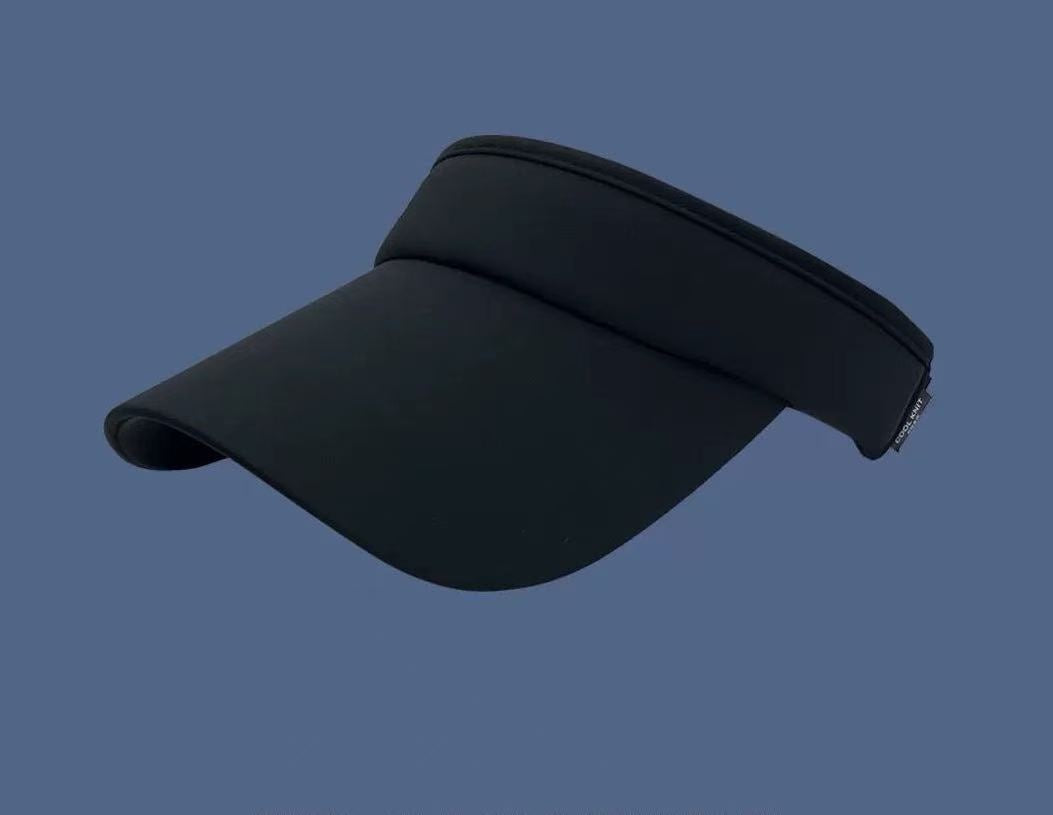 Embroidered Topless Sun Hat - Outdoor UV Protection Visor Cap