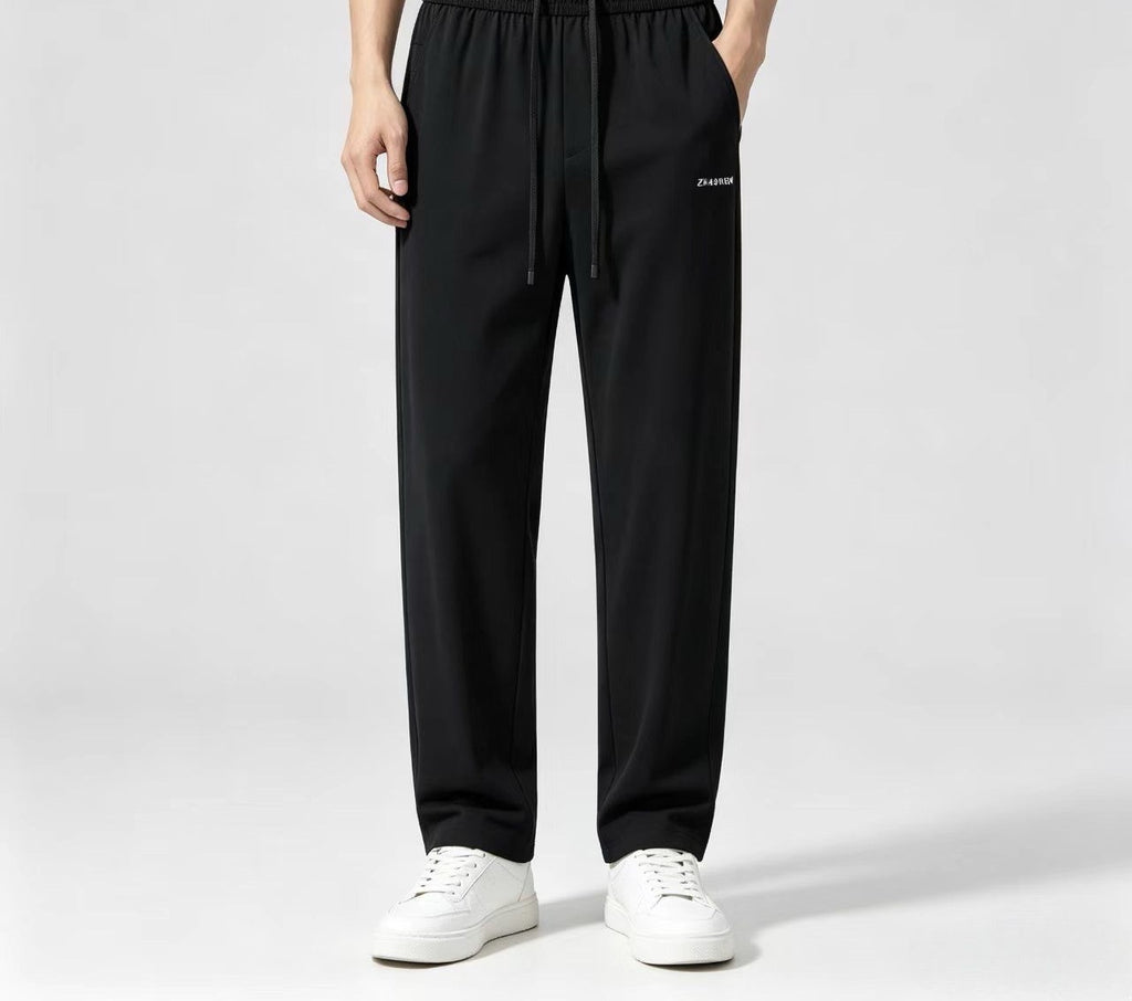 2026 Summer Men's Cool-Feel Quick-Dry Straight Leg Trousers – Lightweight Luxury Casual Pants