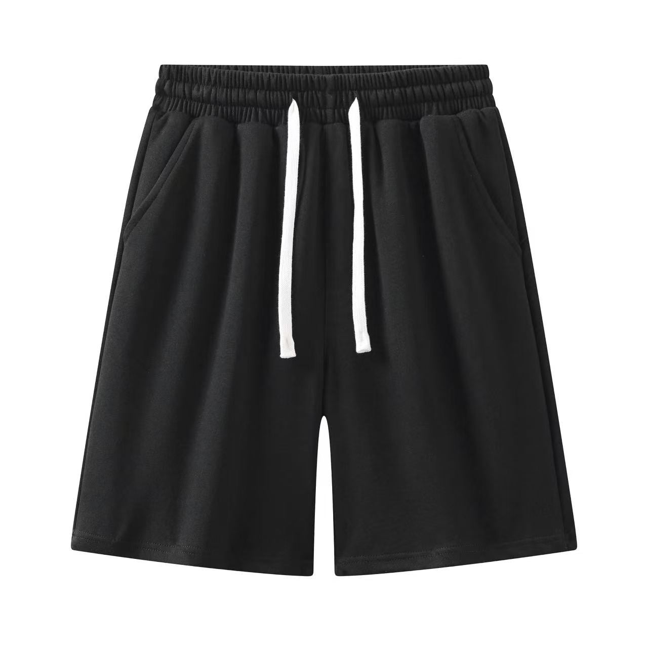 Summer American Style Shorts – Unisex Loose Fit Solid Color Sport Running Mid-Length Shorts